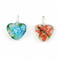 MC0087 Multicolore Fleur Coeur Bijoux Murano Pendentifs En Verre Perlé Bijoux Colliers